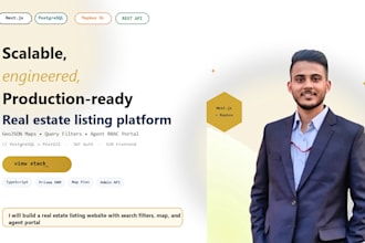 build a real estate listing website with search filters and map