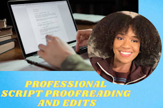professionally proofread and edit your scripts