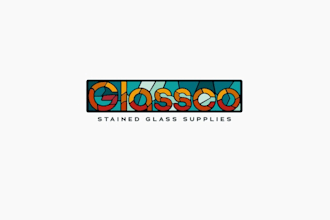 design fast growing company glass art industry logo