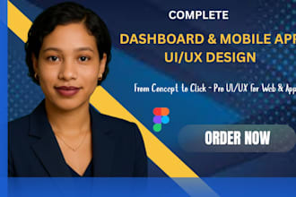 do complete dashboard ui mobile app ui ux ui ux design