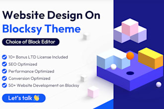 design website on blocksy theme and block editor