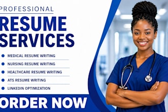 write a job winning medical and healthcare resume with cover letter and linkedin
