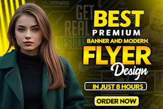 design professional business, event, menu and fashion flyer