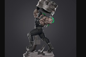3d action figure miniature,space marines, gundam, gunpla for 3d print bobblehead