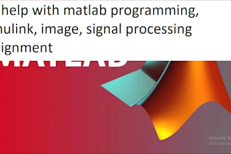 do help with matlab programming, simulink, image, signal processing assignment