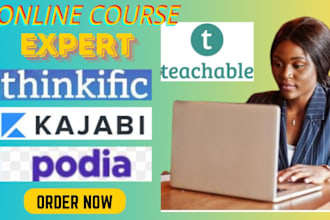 do udemy online course promotion, kajabi, thinkific online course sales funnel