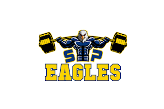 design powerful and accurate lifting weights logo