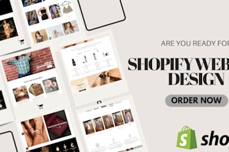 design, and redesign shopify store and shopify website