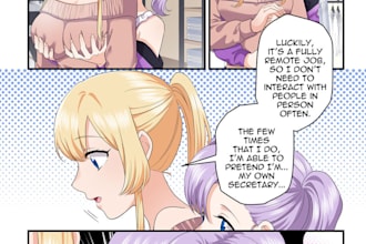 make comic or manga, furry or anime of sfw and nsfw