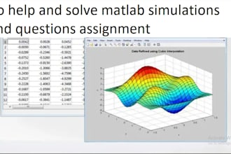 do help and solve matlab simulations and questions assignment