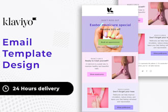 design professional klaviyo email template