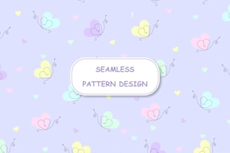 design seamless repeat vector patterns for you