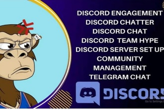 be discord moderator, discord chat, telegram chat, discord chatter