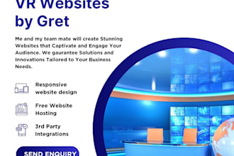 create website at buildvr with ai assisted SEO with your logo and content