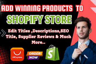 add winning dropshipping products to shopify store