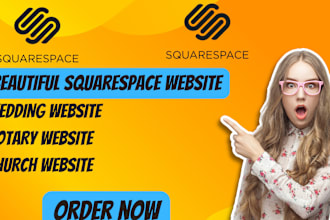 beautiful squarespace website design, wedding website, notary website