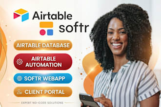 build airtable CRM, softr client portal, airtable automation, be airtable expert
