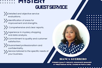 be your mystery shopper or call evaluator
