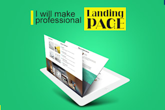 make professional landing page