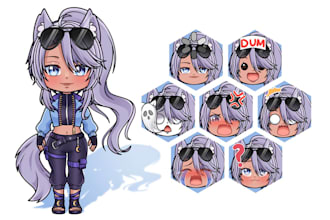 draw your chibi l2d model ready to rig