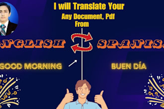 translate and format you document from english to spanish