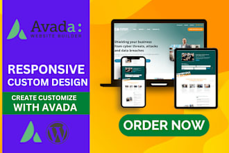 design website or customize avada theme as per your requirements
