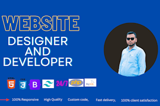 be your front end developer and designer