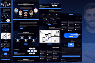 design redesign website UI UX homepage landing page mockups, wireframe, figma xd
