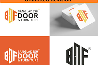 design amazing typography furniture door logo