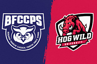 design mascot logo for school, college or sports team