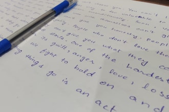 do handwritten assignments and notes