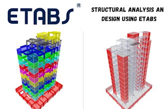 do design and analysis with etabs, autocad and revit