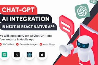 chat gpt ai integration in your nextjs react native app