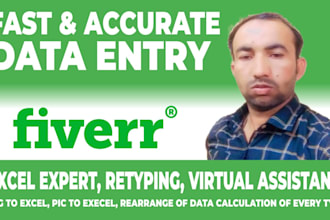 do accurate data entry, data entry and web search