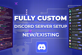 setup your custom discord server within 24 hours