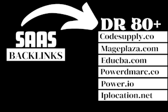 do saas backlinks and niche links on DR 90 saas websites