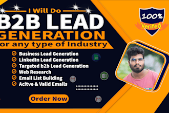 do b2b linkedin and business lead generation, b2b sales, and prospect list
