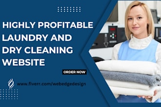 build highly responsive laundry and dry cleaning service website