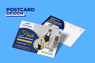 design professional direct mail eddm postcard, business flyer