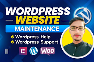 do wordpress website maintenance, wordpress help or wordpress support