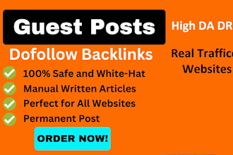 publish guest posts on real websites with real traffic