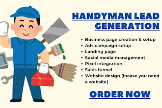 generate handyman leads masonry contractor leads construction hvac landing page