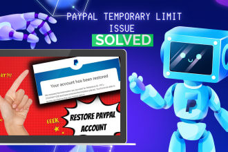 guide you to fix paypal temporary limit