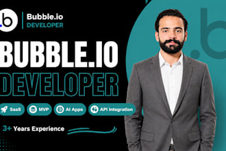 be your bubble developer for bubble io website,  bubble mvp and bubble app