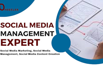 be your social media manger, social media marketing