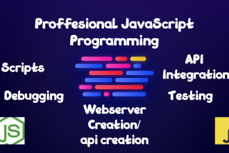 provide expert programming services in javascript