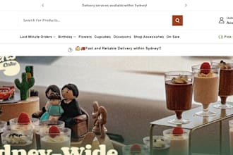design chocolate shopify pastries store ice cream cake cookies bakery website
