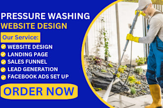 pressure washing leads pressure washing website  cleaning landing page