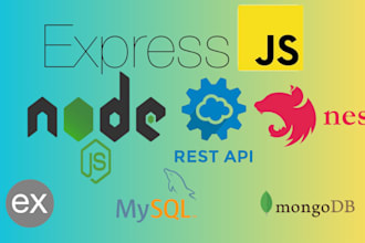 be your node js and express js API and backend developer