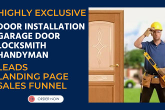 door installation leads garage locksmith handyman construction leads website